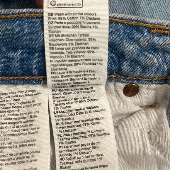 & Other Stories Mood Cut High Waisted Flare Jeans Sz 28 - Picture 7 of 7